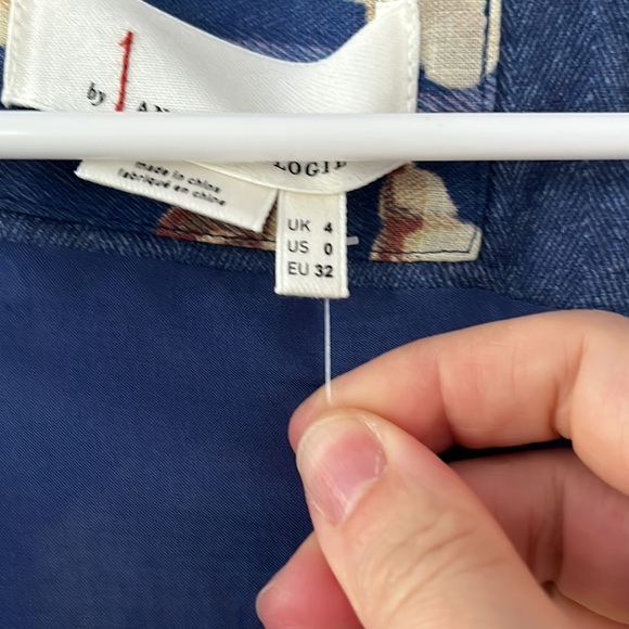 Anthropologie CAMELLIA COLLARED DRESS size 0 - Picture 10 of 10